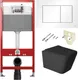 Миниатюра изображения товара Инсталляция с унитазом подвесным TECE 413202MBT (с кнопкой смыва, шумоизоляцией, сиденьем и креплением)