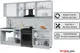 Миниатюра изображения товара Кухонный гарнитур Interline Мила Optima 60-2.6 (бетон портленд/грин/травертин серый)