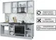 Миниатюра изображения товара Кухонный гарнитур Interline Мила Optima 60Д-2.0 (карамель/карамель/травертин серый)