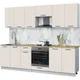 Миниатюра изображения товара Кухонный гарнитур Interline Мила Optima 60Д-2.6 (персидский жемчуг/персидский жемчуг/дуб бунратти)