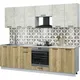 Миниатюра изображения товара Кухонный гарнитур Interline Мила Optima 60Д-2.6 (дуб золотой/бетон лайт/опал светлый)