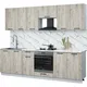 Миниатюра изображения товара Кухонный гарнитур Interline Мила Optima 60Д-2.6 (дуб серый/дуб серый/белый гранит)