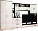 Миниатюра изображения товара Стенка Горизонт Мебель Коста (МДФ, венге/белый глянец)