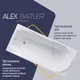 Миниатюра изображения товара Ванна акриловая Alex Baitler Saima 180x80 (с каркасом, с 2 экранами)