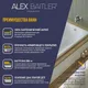 Миниатюра изображения товара Ванна акриловая Alex Baitler Saima 180x80 (с каркасом, с 2 экранами)