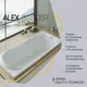 Миниатюра изображения товара Ванна акриловая Alex Baitler Saima 180x80 (с каркасом, с 2 экранами)