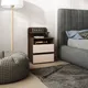 Миниатюра изображения товара Прикроватная тумба MFMaster Витто-107 / МСТ-ВМ1-07-ВД-16 (венге/дуб молочный)