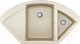 Миниатюра изображения товара Мойка кухонная Elleci Easy Corner Bianco Antico G62 / LGYCOR62