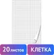 Миниатюра изображения товара Бумага для флипчарта Brauberg 124097 (20л, клетка)
