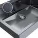 Миниатюра изображения товара Мойка кухонная Mixline Pro 559604 (черный графит, с сифоном)