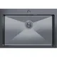 Миниатюра изображения товара Мойка кухонная Mixline Pro 559604 (черный графит, с сифоном)