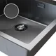 Миниатюра изображения товара Мойка кухонная Mixline Pro 559597 (черный графит, с сифоном)
