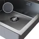 Миниатюра изображения товара Мойка кухонная Mixline Pro 559606 (черный графит, с сифоном)