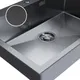 Миниатюра изображения товара Мойка кухонная Mixline Pro 559596 (черный графит, с сифоном)