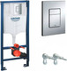 Миниатюра изображения товара Инсталляция для унитаза GROHE Rapid SL 38772001 (с кнопкой, хром)
