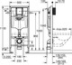 Миниатюра изображения товара Инсталляция для унитаза GROHE Rapid SL 38772001 (с кнопкой, хром)