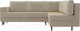 Миниатюра изображения товара Диван угловой Лига Диванов Сильвана 198 правый (микровельвет бежевый)