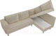 Миниатюра изображения товара Диван угловой Лига Диванов Сильвана 198 правый (микровельвет бежевый)