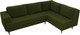 Миниатюра изображения товара Диван угловой Лига Диванов Сильвана 198 правый (микровельвет зеленый)