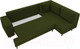 Миниатюра изображения товара Диван угловой Лига Диванов Сильвана 198 правый (микровельвет зеленый)