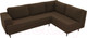 Миниатюра изображения товара Диван угловой Лига Диванов Сильвана 198 правый (микровельвет коричневый)