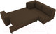 Миниатюра изображения товара Диван угловой Лига Диванов Сильвана 198 правый (микровельвет коричневый)