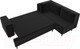 Миниатюра изображения товара Диван угловой Лига Диванов Сильвана 198 правый (микровельвет черный)