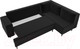 Миниатюра изображения товара Диван угловой Лига Диванов Сильвана 198 правый (микровельвет черный)