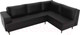 Миниатюра изображения товара Диван угловой Лига Диванов Сильвана 198 правый (экокожа черный)