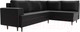 Миниатюра изображения товара Диван угловой Лига Диванов Сильвана 198 правый (экокожа черный)