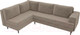 Миниатюра изображения товара Диван угловой Лига Диванов Сильвана 198 левый (велюр MR бежевый)