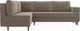 Миниатюра изображения товара Диван угловой Лига Диванов Сильвана 198 левый (велюр MR бежевый)