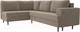 Миниатюра изображения товара Диван угловой Лига Диванов Сильвана 198 левый (велюр MR бежевый)