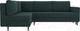 Миниатюра изображения товара Диван угловой Лига Диванов Сильвана 198 левый (велюр MR бирюзовый)