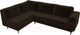 Миниатюра изображения товара Диван угловой Лига Диванов Сильвана 198 левый (велюр MR коричневый)
