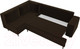 Миниатюра изображения товара Диван угловой Лига Диванов Сильвана 198 левый (велюр MR коричневый)