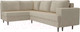 Миниатюра изображения товара Диван угловой Лига Диванов Сильвана 198 левый (микровельвет бежевый)