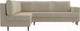 Миниатюра изображения товара Диван угловой Лига Диванов Сильвана 198 левый (микровельвет бежевый)