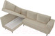 Миниатюра изображения товара Диван угловой Лига Диванов Сильвана 198 левый (микровельвет бежевый)
