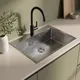 Миниатюра изображения товара Мойка кухонная Mixline Pro 559595 (сатин, с сифоном)