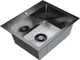 Миниатюра изображения товара Мойка кухонная Mixline Pro 559600 (черный графит, с сифоном)