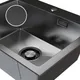 Миниатюра изображения товара Мойка кухонная Mixline Pro 559600 (черный графит, с сифоном)