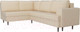 Миниатюра изображения товара Диван угловой Лига Диванов Сильвана 198 левый (экокожа бежевый)