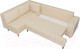 Миниатюра изображения товара Диван угловой Лига Диванов Сильвана 198 левый (экокожа бежевый)