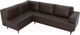 Миниатюра изображения товара Диван угловой Лига Диванов Сильвана 198 левый (экокожа коричневый)