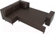 Миниатюра изображения товара Диван угловой Лига Диванов Сильвана 198 левый (экокожа коричневый)