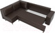 Миниатюра изображения товара Диван угловой Лига Диванов Сильвана 198 левый (экокожа коричневый)