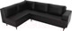 Миниатюра изображения товара Диван угловой Лига Диванов Сильвана 198 левый (экокожа черный)