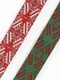 Миниатюра изображения товара Тесьма декоративная Лента Р91597/42 (красный/белый/зеленый)