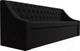 Миниатюра изображения товара Скамья кухонная мягкая Лига Диванов Мерлин 203 / 101137 (микровельвет, черный)